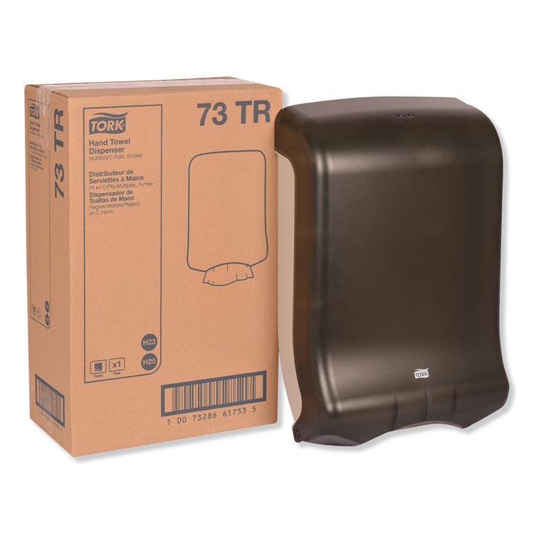 Tork - Folded Towel Dispenser, 11.75 x 6.25 x 18, Smoke