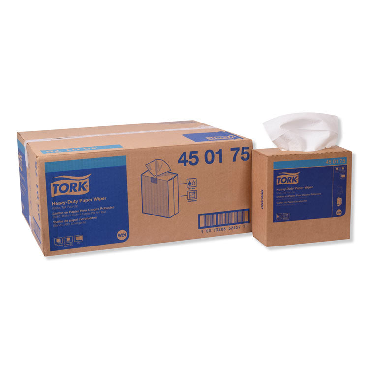 Tork - Heavy-Duty Paper Wiper, 9.25 x 16.25, White, 90 Wipes/Box, 10 Boxes/Carton