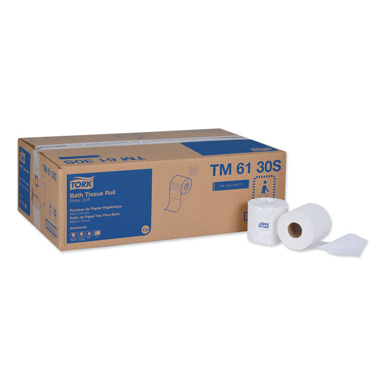 Tork - Advanced Bath Tissue, Septic Safe, 2-Ply, White, 500 Sheets/Roll, 48 Rolls/Carton