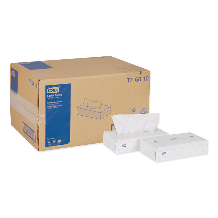 Tork - Advanced Facial Tissue, 2-Ply, White, Flat Box, 100 Sheets/Box, 30 Boxes/Carton