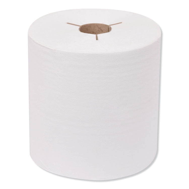 Tork - Premium Hand Towel Roll, Notched, 1-Ply, 8" x 600 ft, White, 720 Sheets/Roll, 6 Rolls/Carton