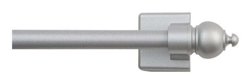 KENNEY - Kenney Satin Silver Silver Magnet Cafe Rod 16 in. L X 28 in. L