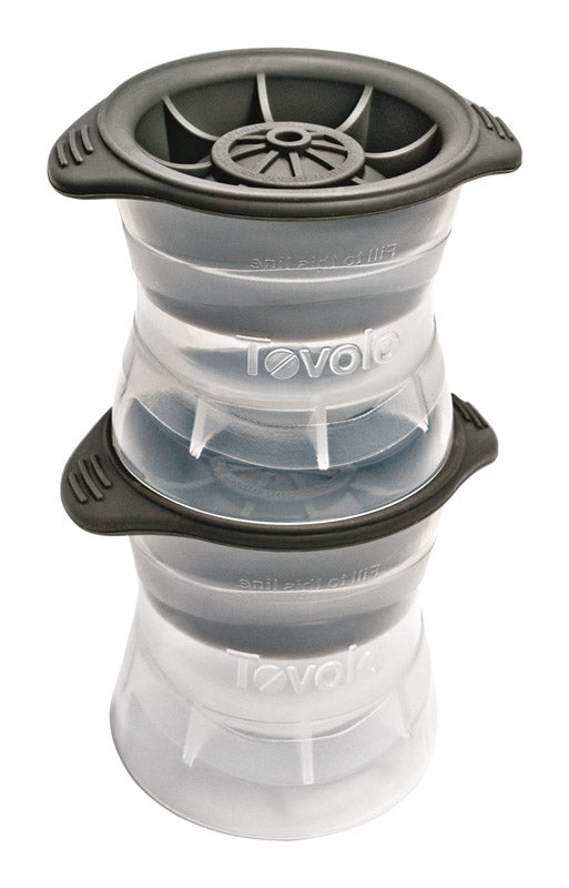 TOVOLO - Tovolo Clear/Gray Silicone/Polypropylene Sphere Ice Molds