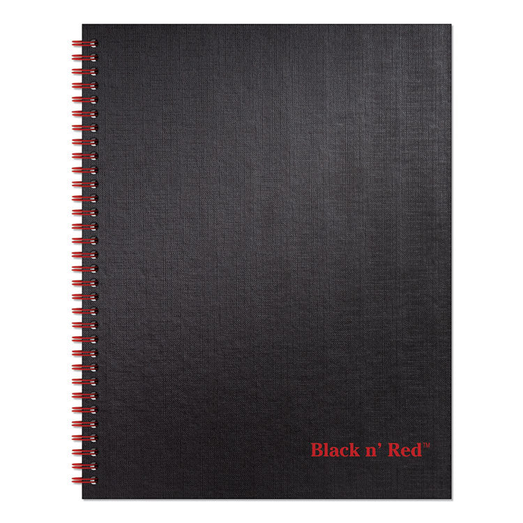 Black n' Red - Hardcover Twinwire Notebooks, SCRIBZEE Compatible, 1-Subject, Wide/Legal Rule, Black Cover, (70) 11 x 8.5 Sheets