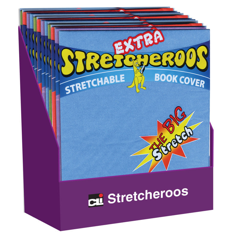 CHARLES LEONARD - Extra Stretcheroos Bookcovers, Assorted Colors, Set of 36
