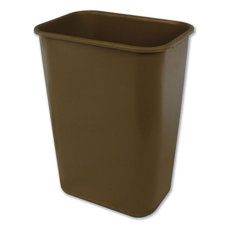 Impact - Soft-Sided Wastebasket, 41 qt, Polyethylene, Beige