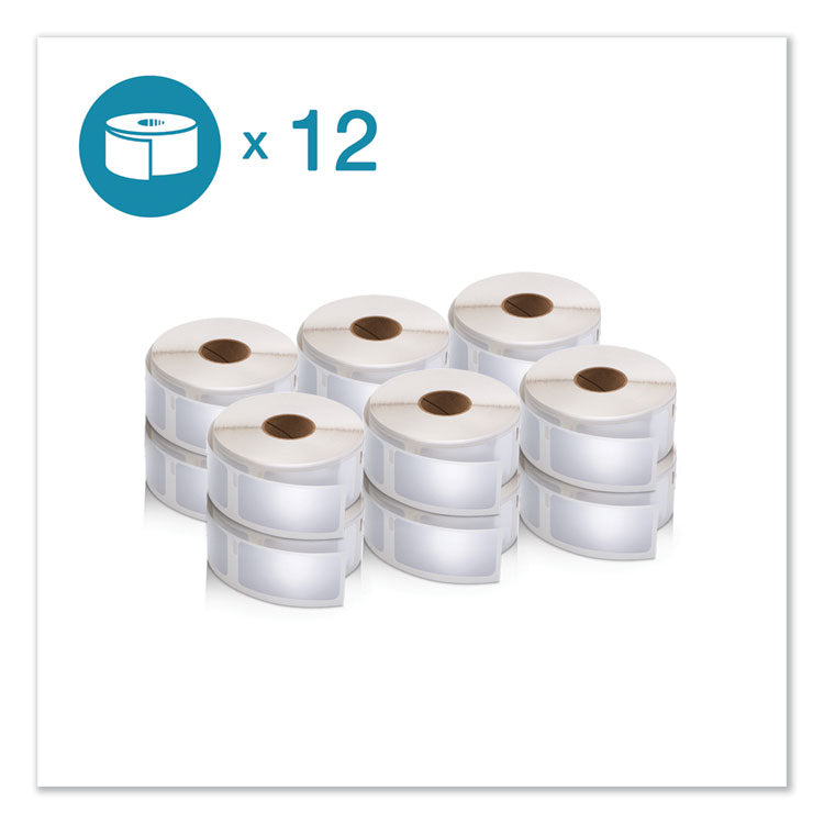 DYMO - LW Multipurpose Labels, 1" x 2.13", White, 500/Roll, 12 Rolls/Pack