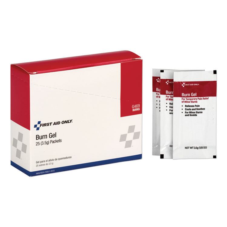 First Aid Only - Burn Gel, 3.5 g Packet, 25/Box