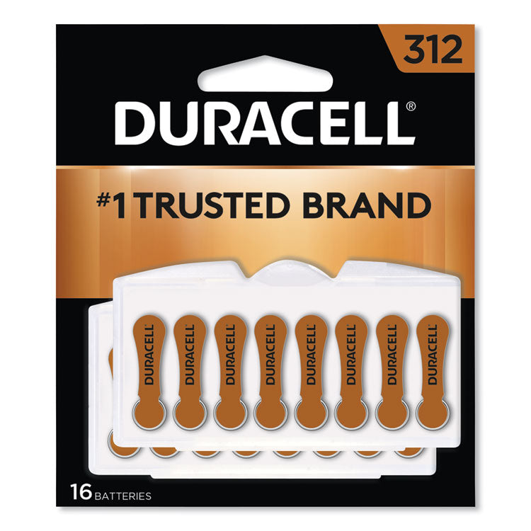 Duracell - Hearing Aid Battery, #312, 16/Pack