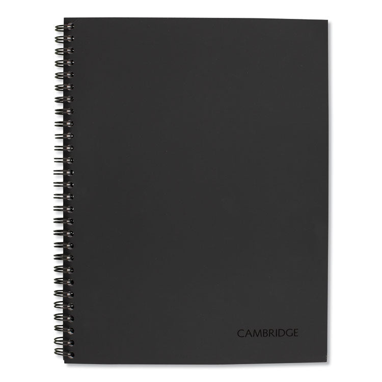 Cambridge - Wirebound Guided Action Planner Notebook, 1-Subject, Project-Management Format, Dark Gray Cover, (80) 9.5 x 7.5 Sheets