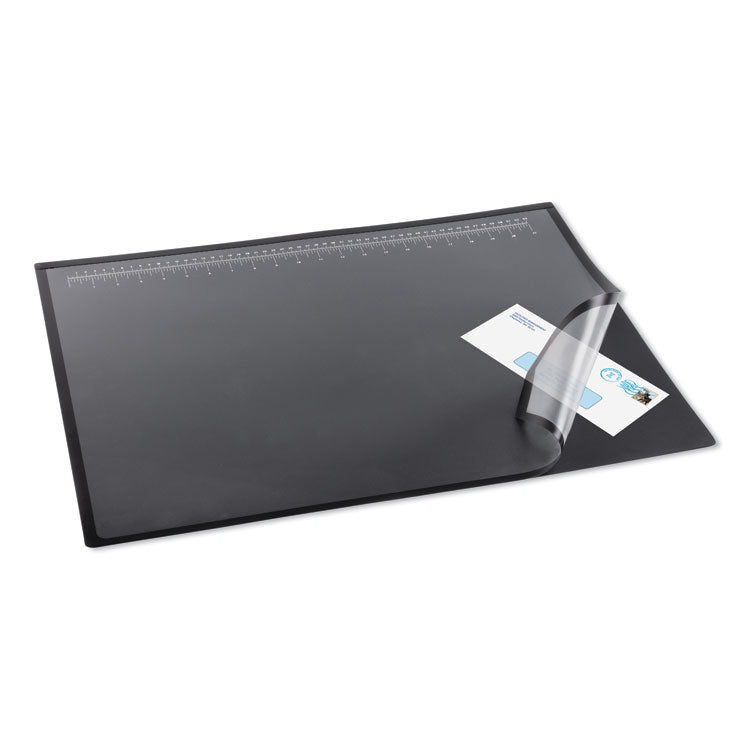 Artistic - Lift-Top Pad Desktop Organizer, with Clear Overlay, 31 x 20, Black
