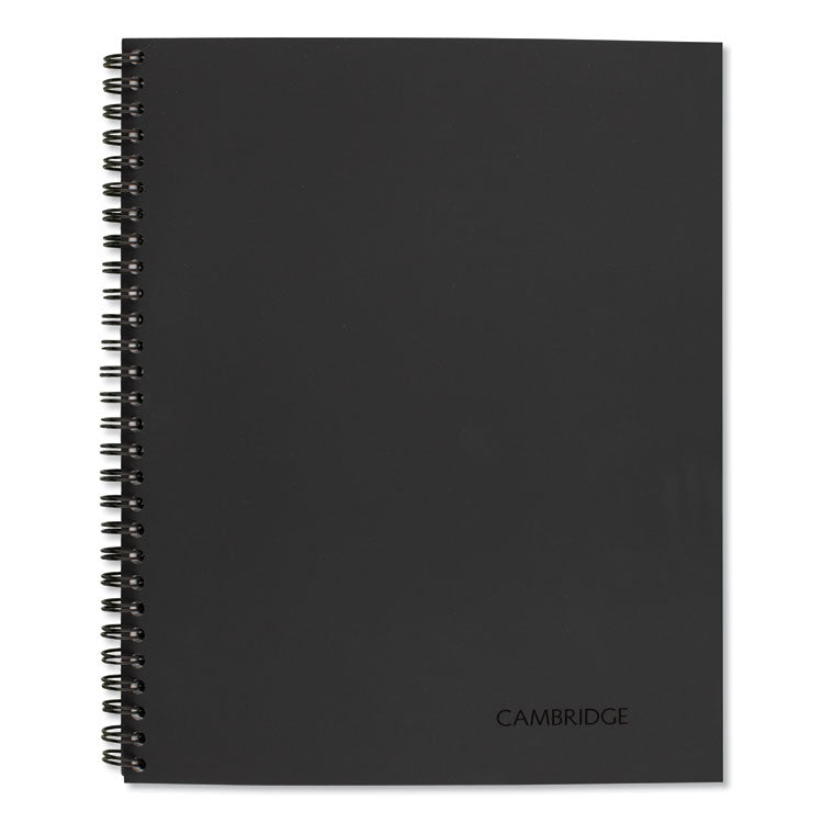 Cambridge - Wirebound Guided Action Planner Notebook, 1-Subject, Project-Management Format, Dark Gray Cover, (80) 11 x 8.5 Sheets
