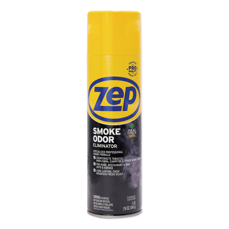 Zep Commercial - Smoke Odor Eliminator, Fresh Scent, 16 oz, Spray Can