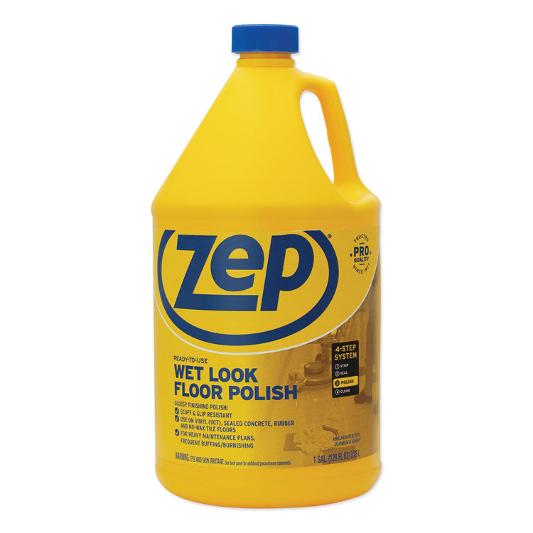 Zep Commercial - Wet Look Floor Polish, 1 gal Bottle