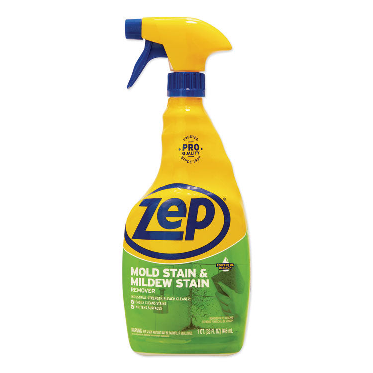 Zep Commercial - Mold Stain and Mildew Stain Remover, 32 oz Spray Bottle