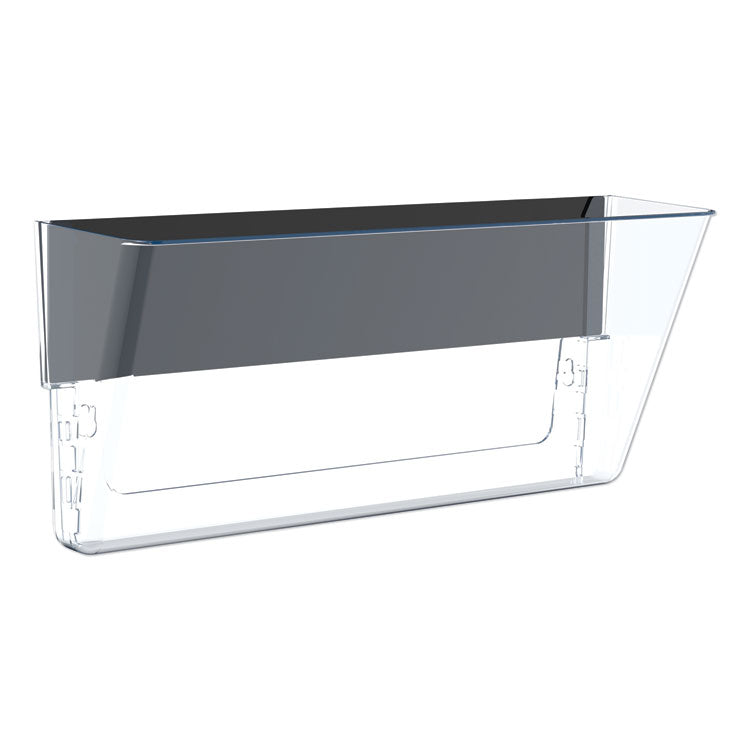 Storex - Unbreakable Magnetic Wall File, Legal/Letter Size, 16" x 4" x 7", Clear