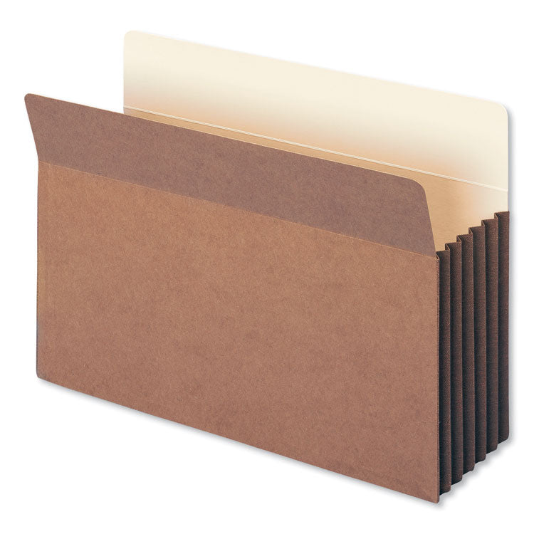 Smead - Redrope Drop-Front File Pockets with Fully Lined Gussets, 5.25" Expansion, Legal Size, Redrope, 10/Box