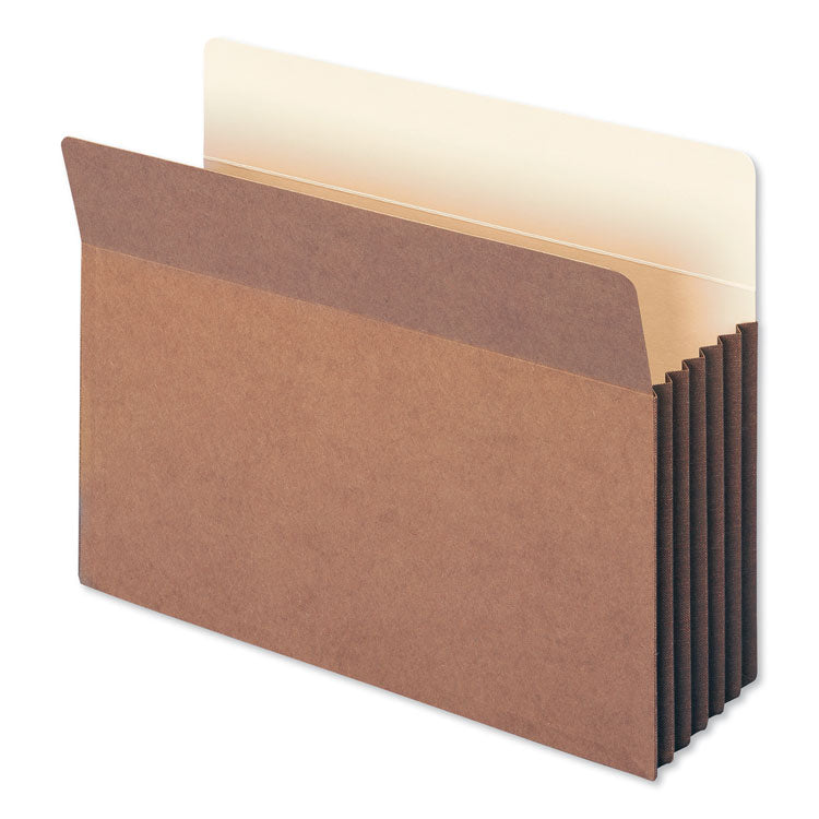 Smead - Redrope Drop-Front File Pockets with Fully Lined Gussets, 5.25" Expansion, Letter Size, Redrope, 10/Box