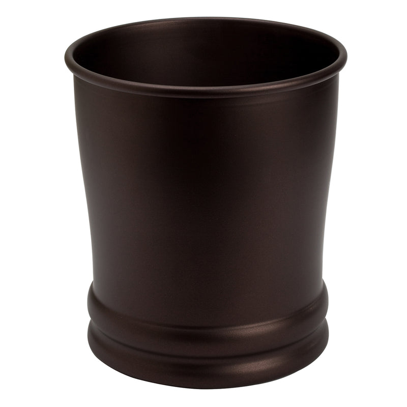 IDESIGN - iDesign Olivia Bronze Steel Classic Wastebasket - Case of 2