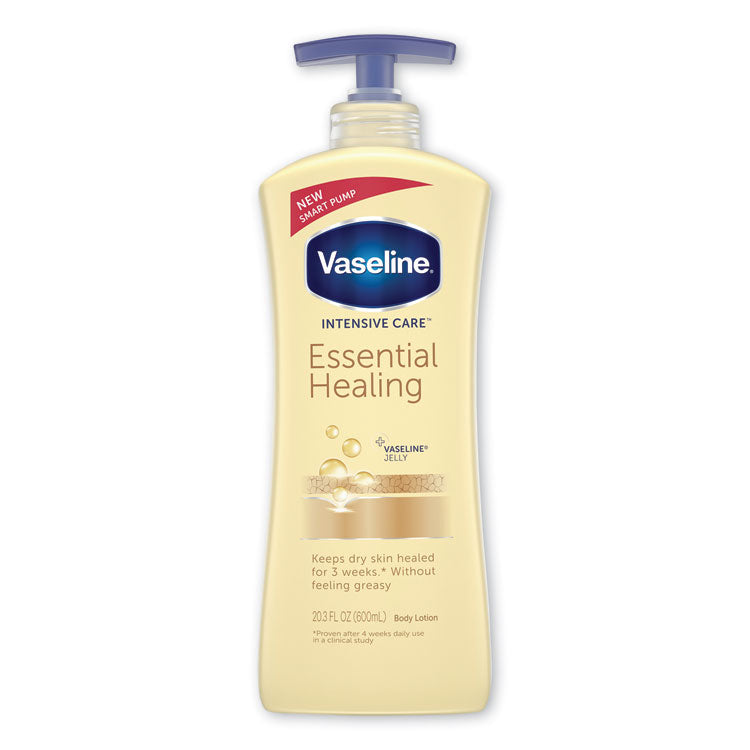 Vaseline - Intensive Care Essential Healing Body Lotion, 20.3 oz, Pump Bottle, 4/Carton