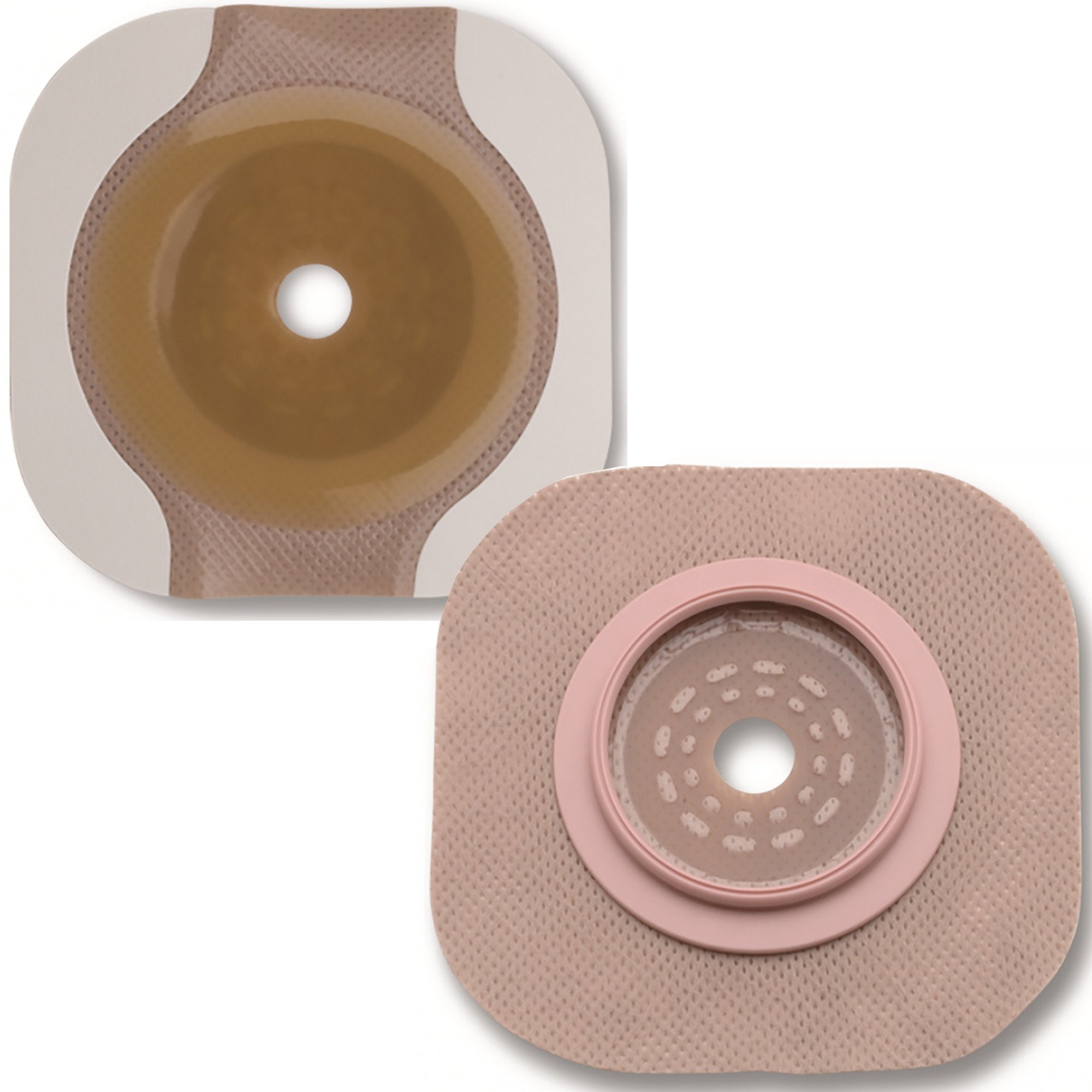 Hollister - Ostomy Barrier New Image™ Flextend™ Trim to Fit, Extended Wear Adhesive Tape 102 mm Flange Yellow Code System Up to 3-1/2 Inch Opening [5/BX]