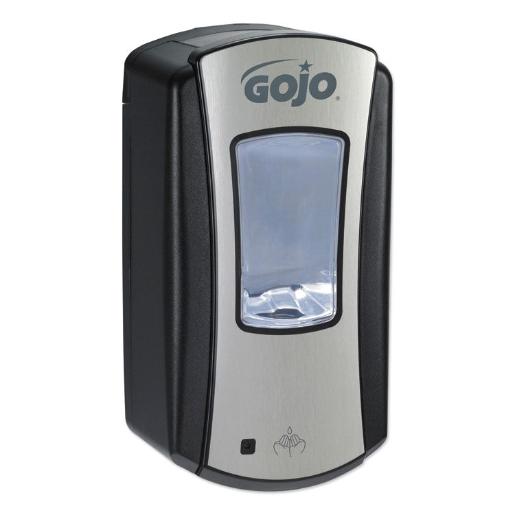 GOJO - LTX-12 Touch-Free Dispenser, 1,200 mL, 5.75 x 3.33 x 10.5, Brushed Chrome/Black