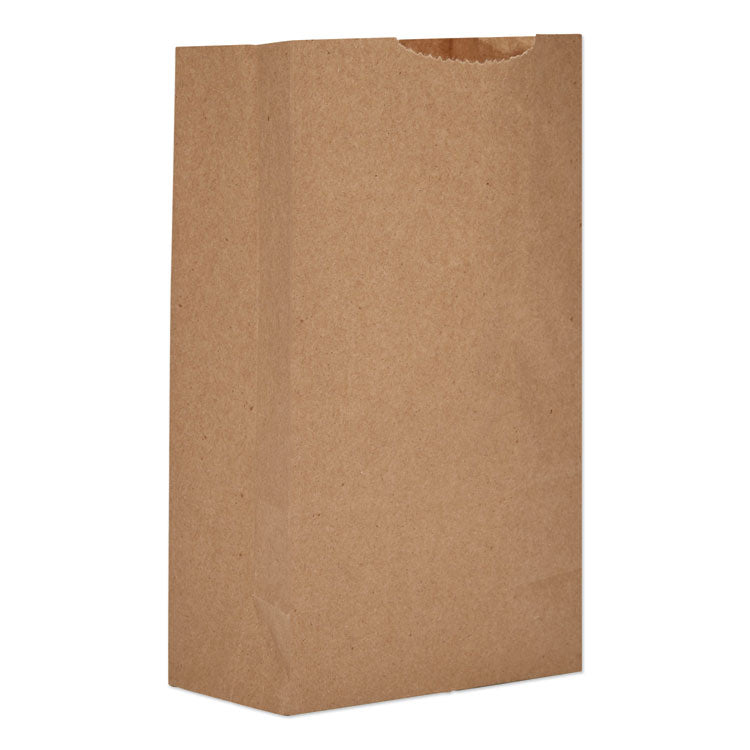 General - Grocery Paper Bags, 52 lb Capacity, #3, 4.75" x 2.94" x 8.04", Kraft, 500 Bags