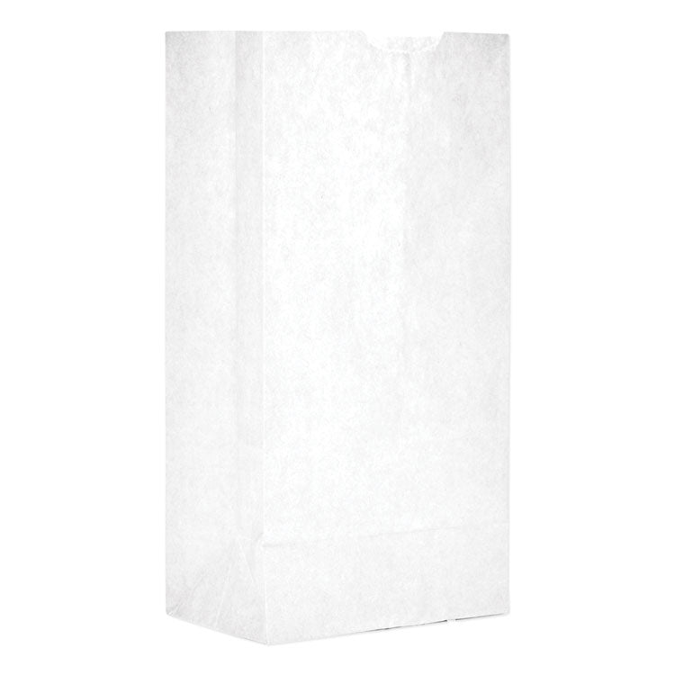 General - Grocery Paper Bags, 30 lb Capacity, #4, 5" x 3.33" x 9.75", White, 500 Bags