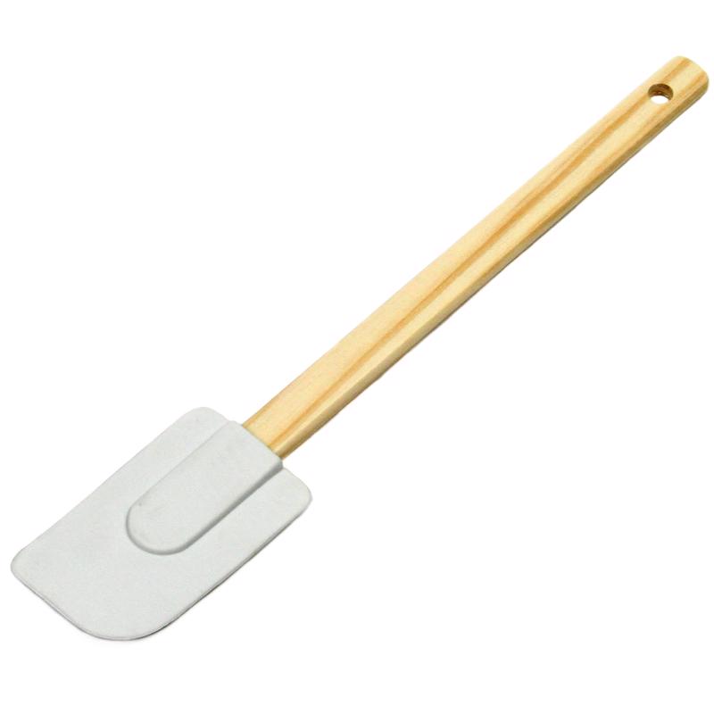 CHEF CRAFT - Chef Craft White and Brown Silicone/Wood Spatula - Case of 12
