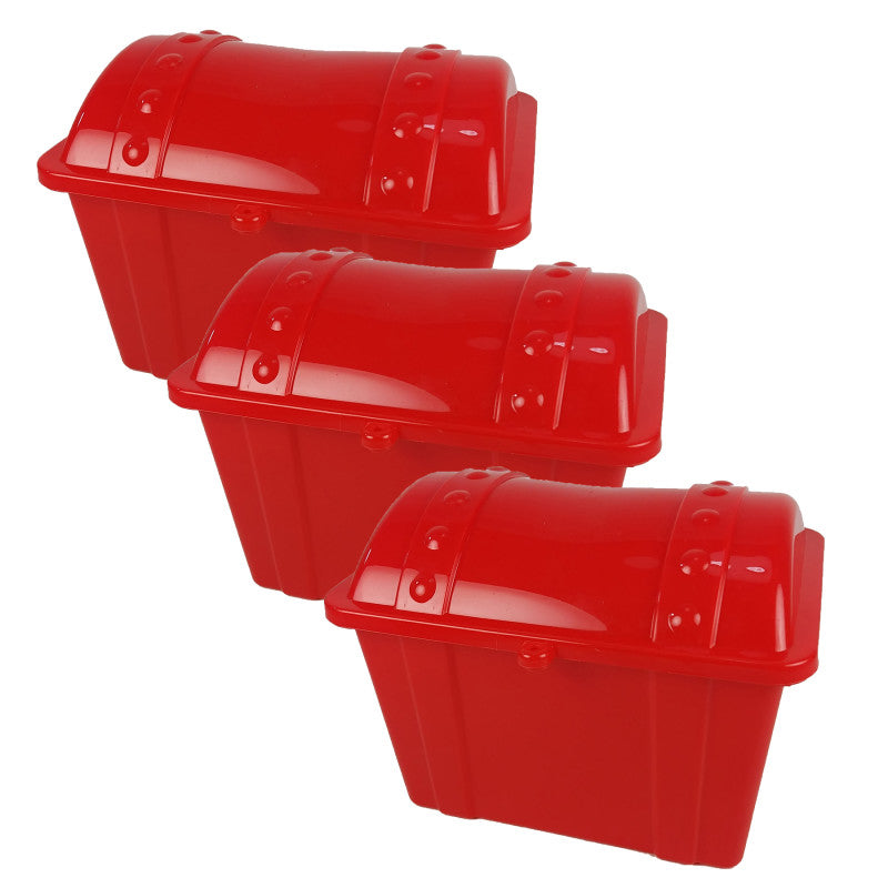 ROMANOFF - Jr. Treasure Chest, Red, Pack of 3