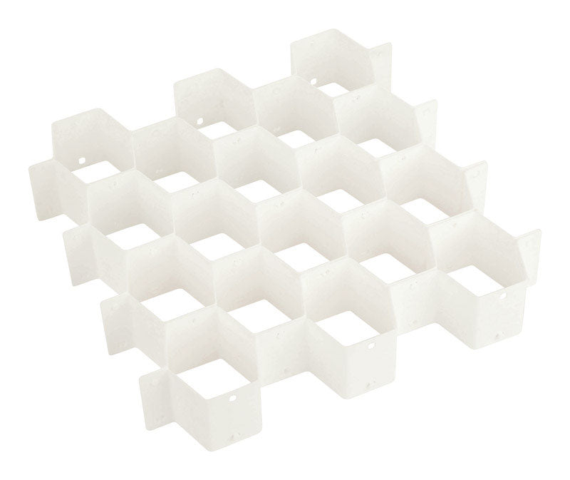 HONEY-CAN-DO - Honey-Can-Do 2.7 in. H X 13.4 in. W X 15 in. D Plastic Adjustable Drawer Organizer