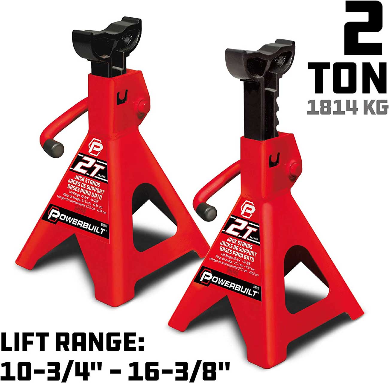 Powerbuilt 2-Ton Jack Stands (2 Piece Set)