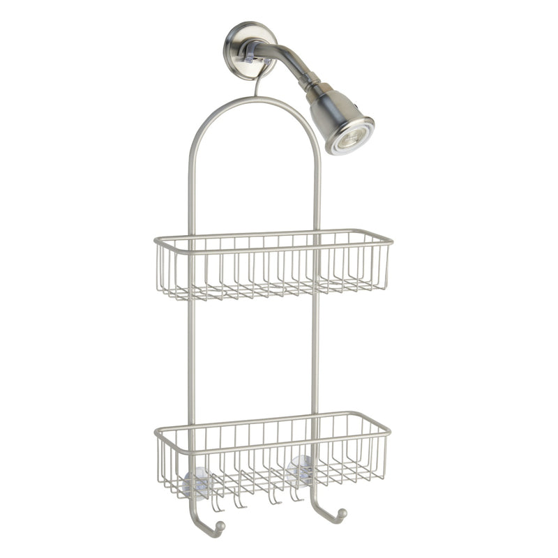 IDESIGN - iDesign Classico 2 26 in. H X 12 in. L Satin Silver Shower Caddy