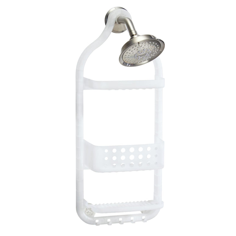 IDESIGN - iDesign Circlz 26 in. H X 5 in. L White Shower Caddy