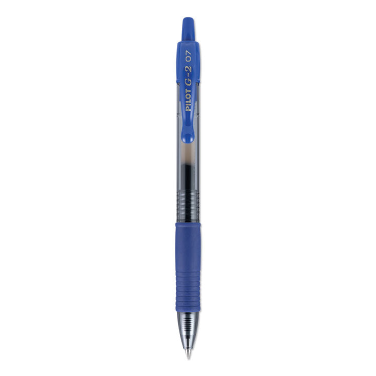 Pilot - G2 Premium Gel Pen Convenience Pack, Retractable, Fine 0.7 mm, Blue Ink, Blue Barrel, 36/Pack