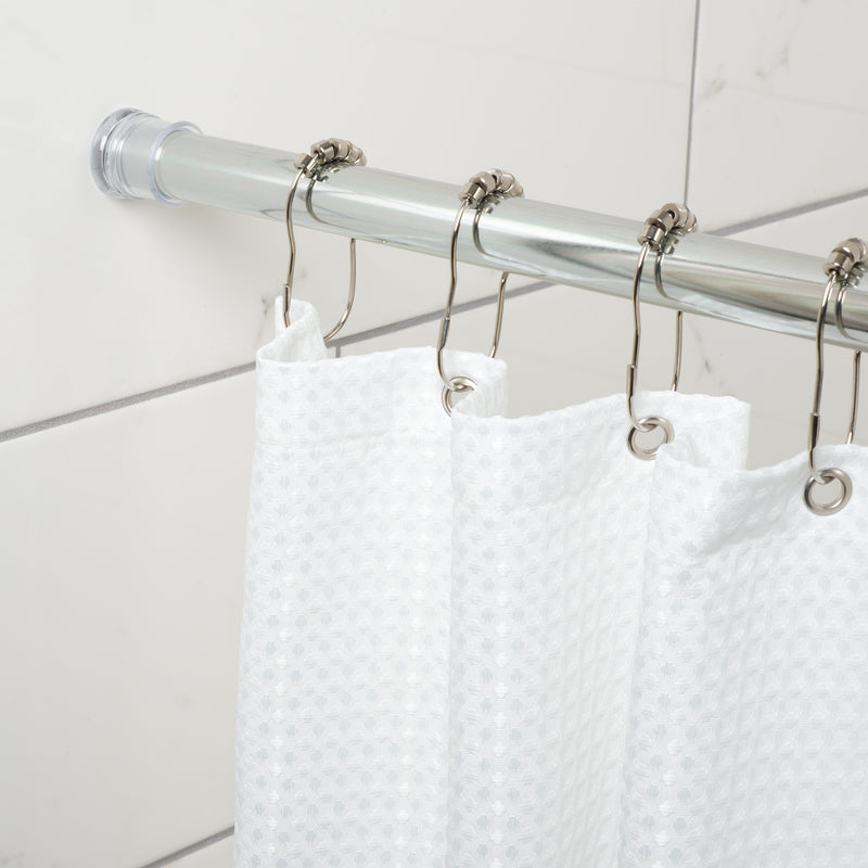 ZENNA HOME - Zenna Home Chrome Silver Curtain Rod 24 in. L X 40 in. L