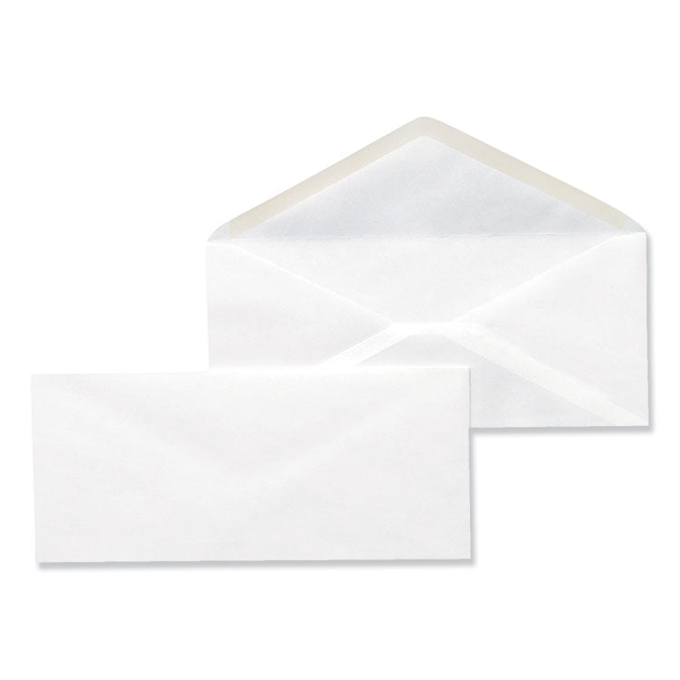 Universal - Open-Side Business Envelope, #10, Monarch Flap, Gummed Closure, 4.13 x 9.5, White, 500/Box