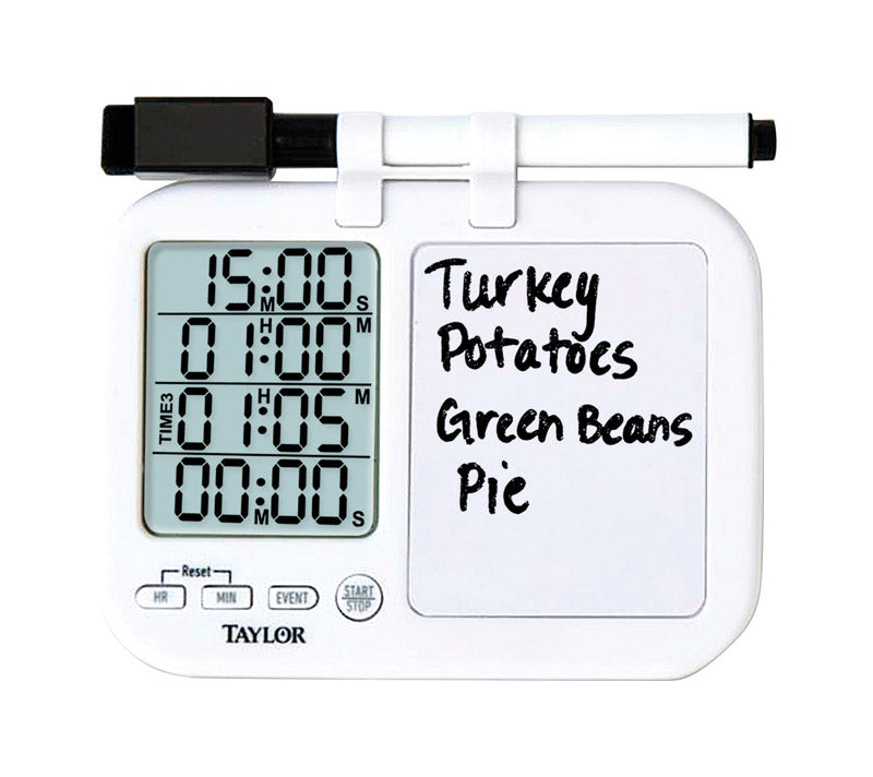 TAYLOR - Taylor Digital Plastic Timer with Whiteboard