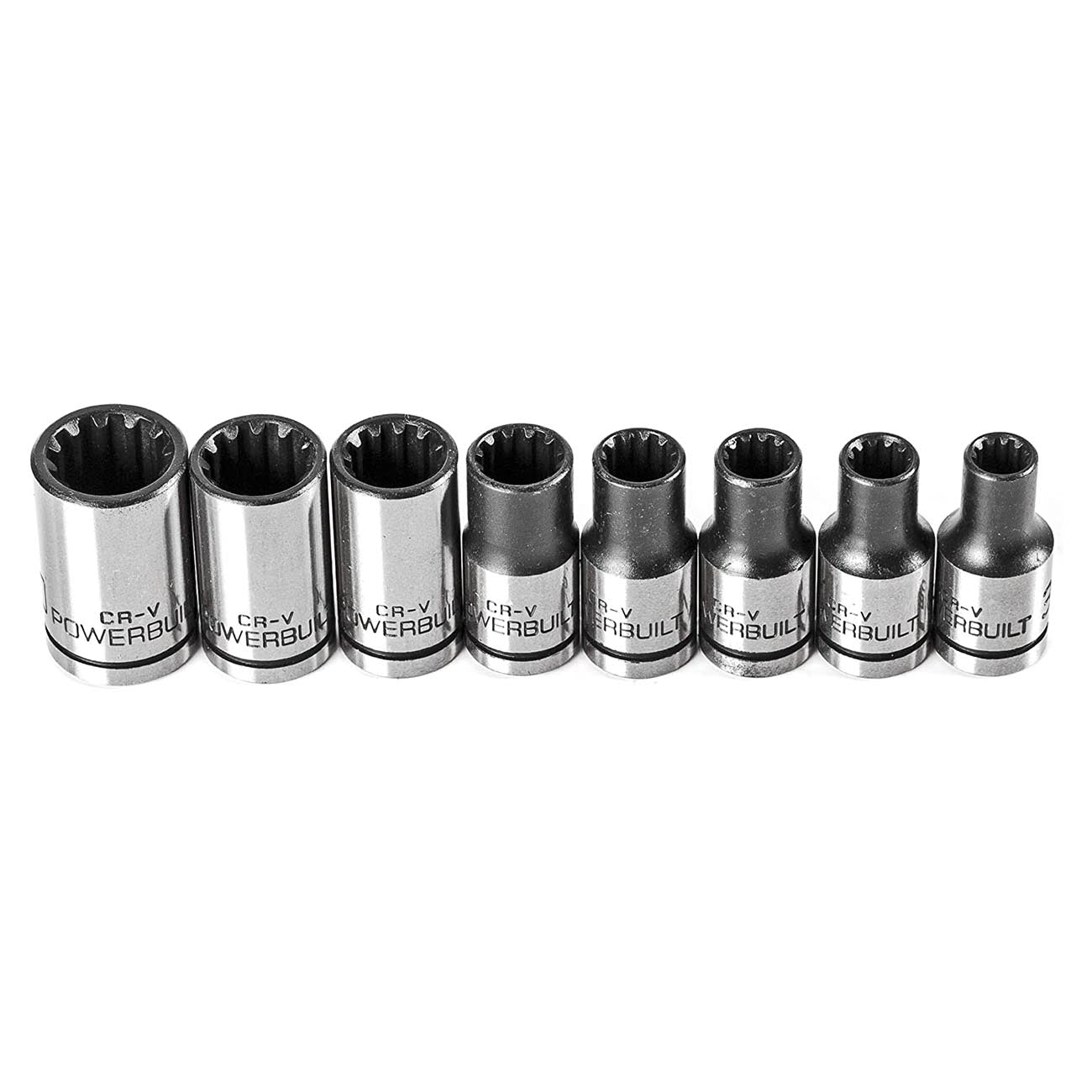 PowerBuilt 1/4" Drive Universal Socket Set with Storage Tray (8 Sockets)