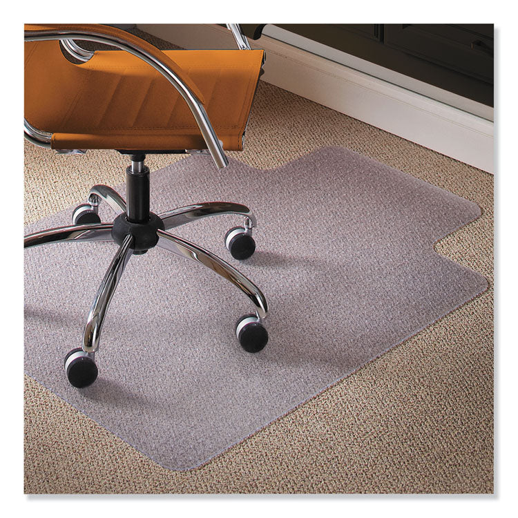 ES Robbins - Natural Origins Chair Mat with Lip For Carpet, 36 x 48, Clear