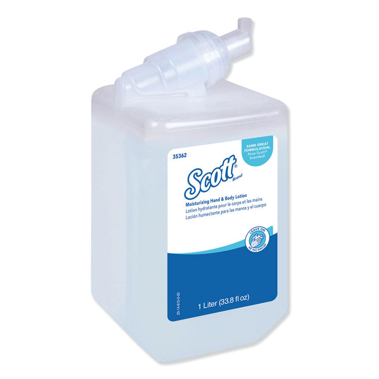 Scott - Moisturizing Hand and Body Lotion, 1 L Bottle. Fresh Scent