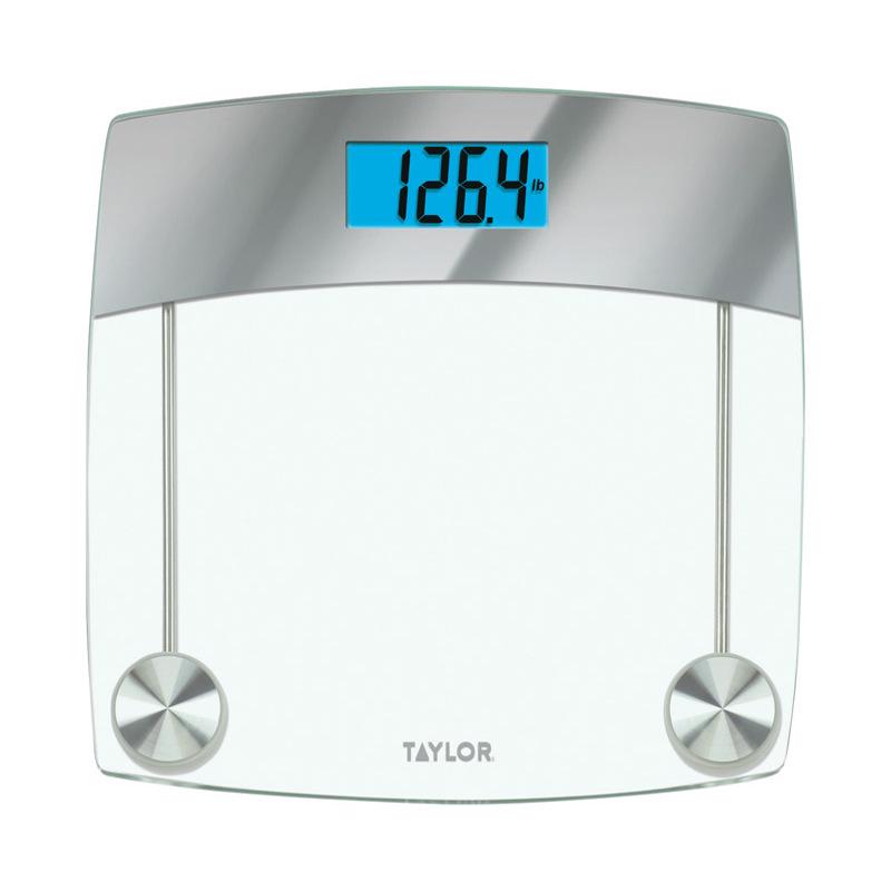 TAYLOR - Taylor 440 lb Digital Bathroom Scale Clear
