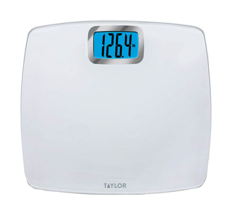 TAYLOR - Taylor 440 lb Digital Bathroom Scale White