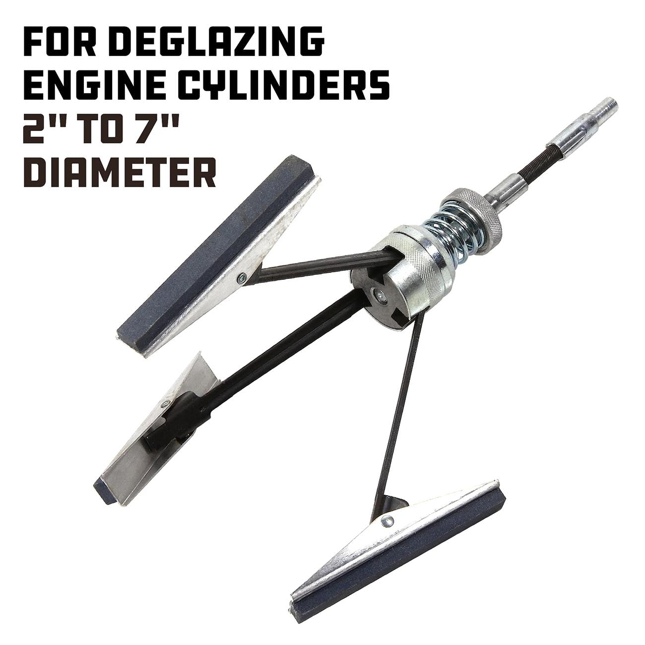 PowerBuilt Cylinder Deglazer Hone - Adjustable 2" to 7"