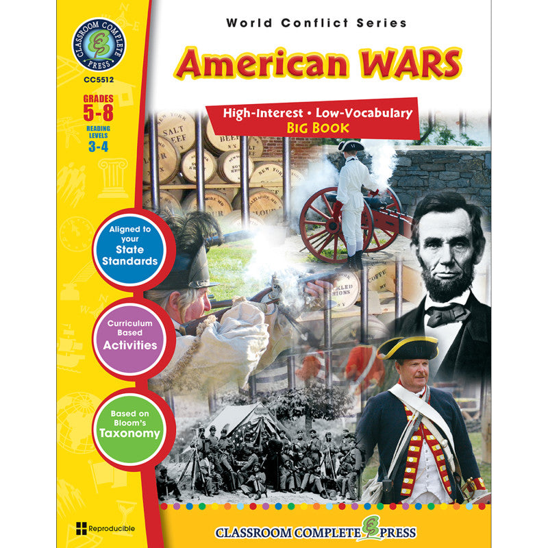 CLASSROOM COMPLETE PRESS - American Wars Big Book World Conflict Series