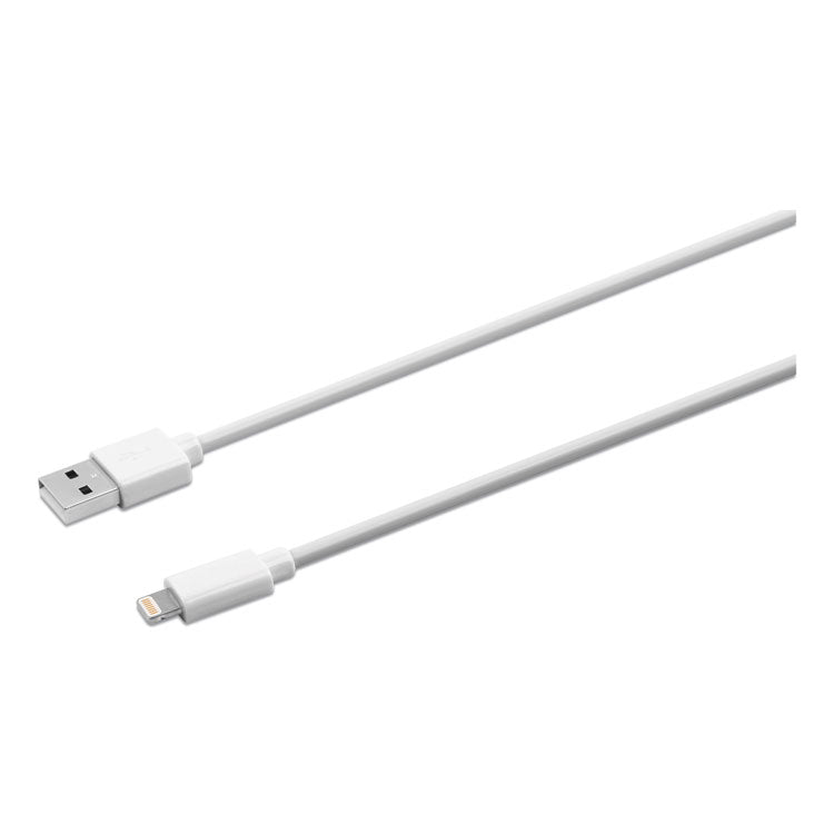 Innovera - USB Apple Lightning Cable, 10 ft, White