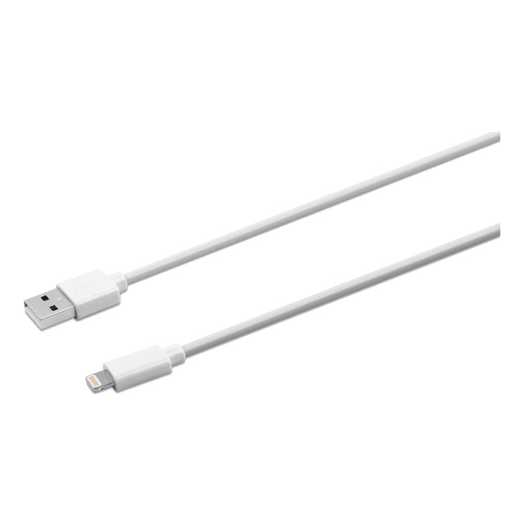 Innovera - USB Apple Lightning Cable, 6 ft, White