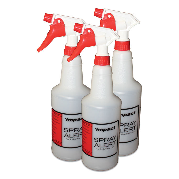 Impact - Spray Alert System, 24 oz, Natural with Red/White Sprayer, 3/Pack, 32 Packs/Carton