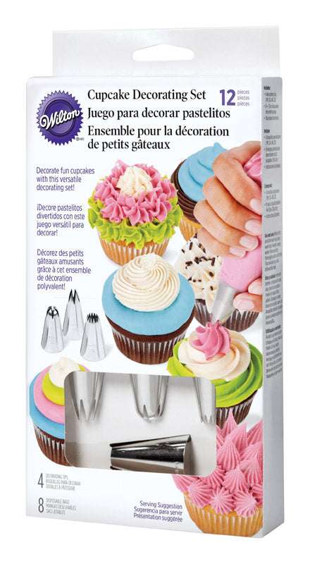 WILTON - Wilton Assorted Metal/Plastic Cupcake Decorating Set - Case of 3