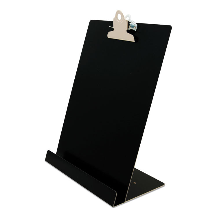 Saunders - Free Standing Clipboard and Tablet Stand, 1" Clip Capacity, Letter Size: Holds 8.5 x 11 Sheets, Black